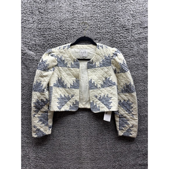Sea New York Talia quilted Crop jacket XS - Picture 1 of 11